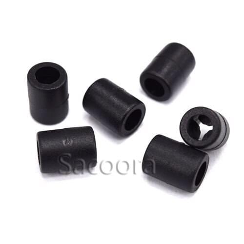 100pcs 1/8"(4mm) Mini Cylinder Sliding Rope Clamp Cord End For Sportwear Paracord Garment Backpack Accessories