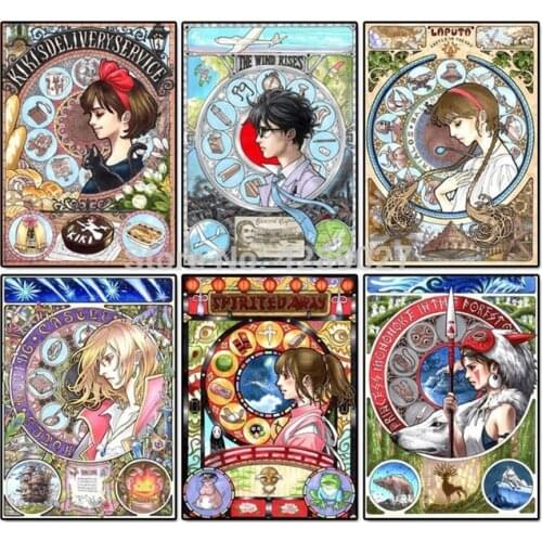 5D DIY Diamond Painting Cartoon Mosaic Cross Stitch Full Square Round Drill Diamond Painting kits Sticker Home Decoration Gifts