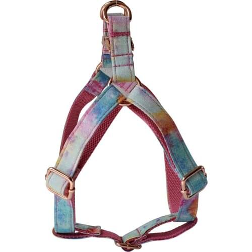 Hot Stamping Pink Dog Breast Straps Engraved Nameplate for The Boston Terrier French Bulldog Custom Puppy Chest straps