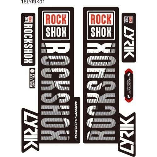 2018 LYRIK ROCK SHOX MTB Fork Sticker for Mountain Bike Rockshox Bicycle Front Fork Decal