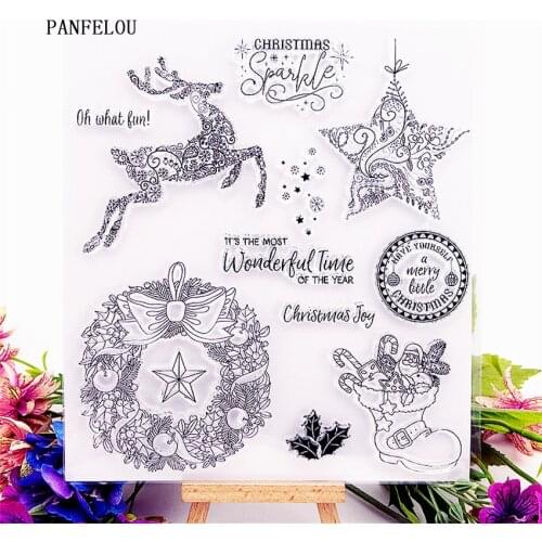 PANFELOU Easter elements Transparent Silicone Rubber Clear Stamps cartoon for Scrapbooking/DIY Easter wedding album