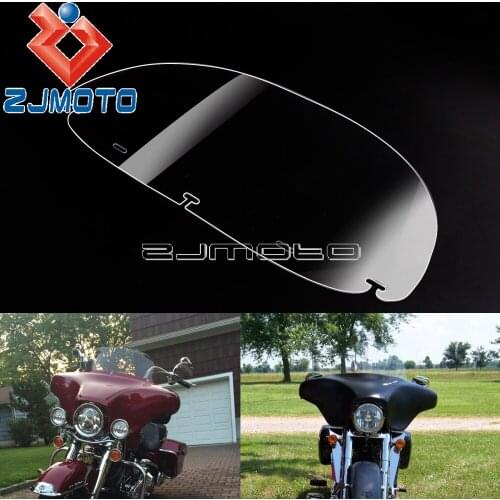 Front Fairing Windshield Windscreen Motorcycle 10'' Wind Deflector For Harley Dyna Fat Bob Street Glide Road King FLD FXR FXD