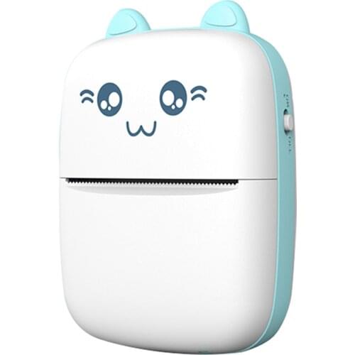 Portable Mini Wireless Thermal Photo Printer Pocket Cute Sticker Printers Paper Roll For Android IOS DIY Home Use Notes Printer