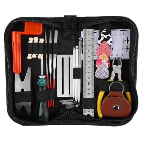 Professional Guitar Tool Kit Repaired Maintenance Tools String Organizer String Action Ruler Hex Wrench Set