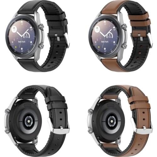 Silicone Leather strap for Samsung Galaxy Watch 3 41mm Bracelet for galaxy watch 3 45mm Watchbands Correa ремешок
