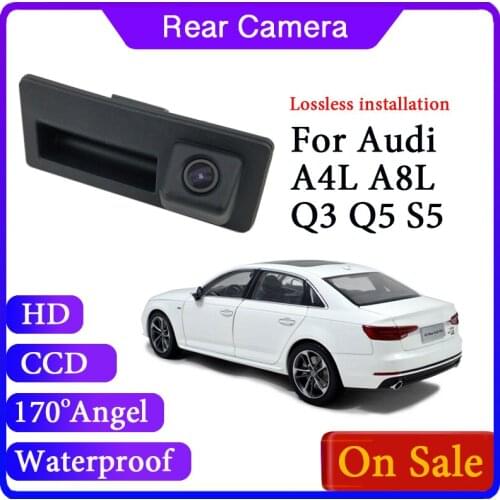 Reversing Back Up Waterproof Car Camera For Audi A4L A8L Q3 Q5 S5 2013~2017