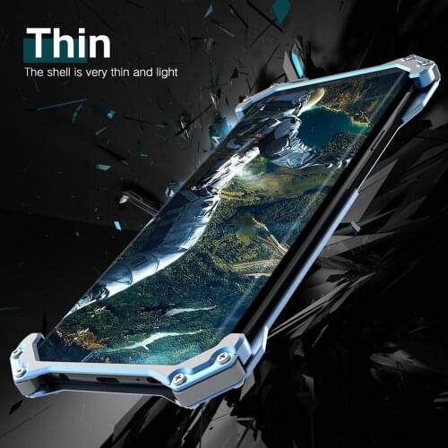 Luxury Armor Doom Aluminum Drop Shell Case for SAMSUNG Galaxy s9 s9plus 8 NOTE 9/ S8/S8 plus/ S7 Edge/ Metal Bumper cover cases