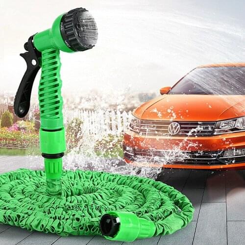 25FT-175FT Garden Hose Expandable Magic Flexible Water Hose EU Plastic Hoses Pipe With Spray Gun To Watering Car GardenSpray