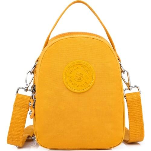 Vintage Fashion Female Tote Bag New Solid Color Nylon Womens Designer Handbag Top-handle Shoulder Messenger Bag