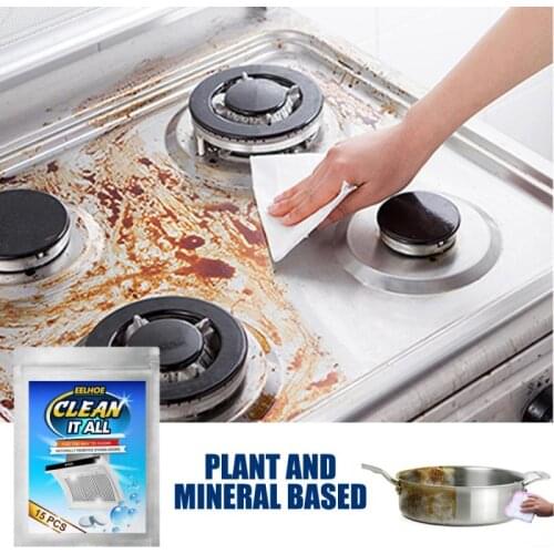 15Pcs Effervescent Tablets Remove Dirt Kitchen Oil Stain Cleaner Cleaning Chemistry Household-chemicals Kitchen Accessories