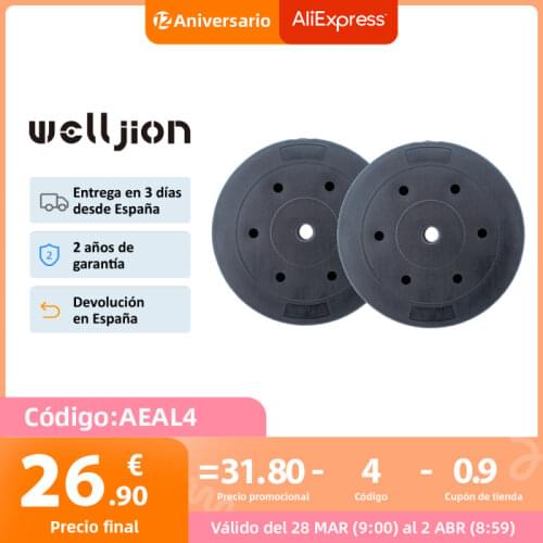 WEIGHT DISCS 2.5KG-5KG-7.5KG-10KG-15KG, BAR FOR WEIGHTS, 1.8 M, 1.5 M, 1.2 M, FOR MUSCULATION. SHIPPING FROM SPAIN