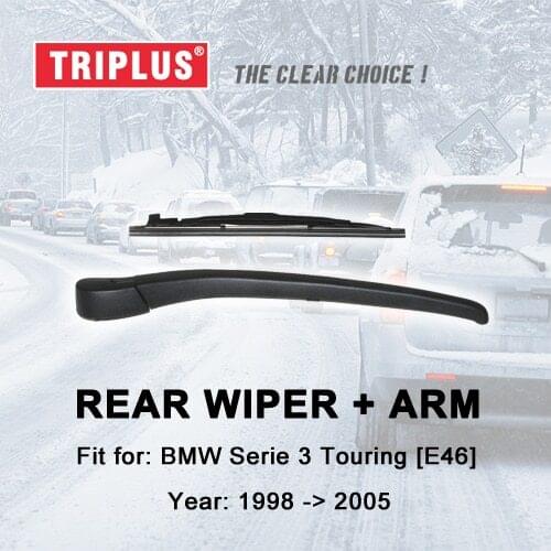 Rear Wiper Arm with Blade for BMW 3 Series Touring E46 (1998-2004) 1pc 12" 300mm, Rear Wiper Arm & Rear Wiper Blades