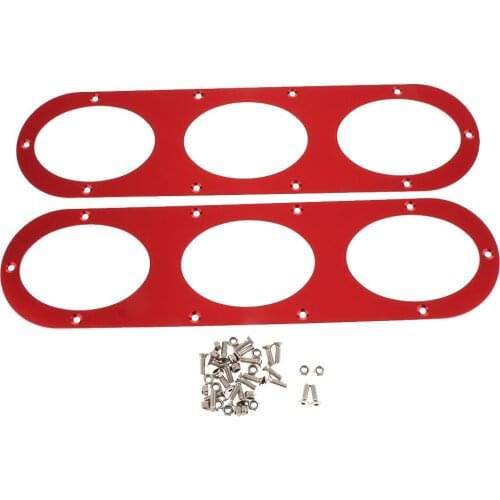 Rear 2 Pieces Universal Car Billet Aluminum Bumper Race Auto Air Diversion Diffuser Panel