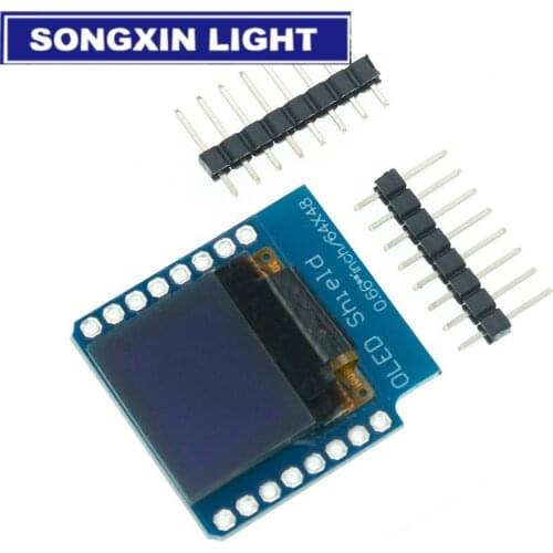 0.66 inch OLED Display Module for WEMOS D1 MINI ESP32 Module AVR STM32 64x48 0.66" LCD Screen IIC I2C OLED