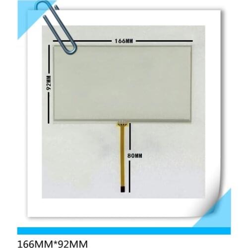 166*92 new 7 inch 6.95 inch 4 wire resistance touch-screen LCD panel 166MM*92MM