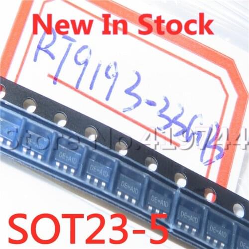 20PCS/LOT Quality 100% RT9193-33GB DE=A1 RT9193 SOT23-5 300MA High Speed CMOS LDO Voltage Regulator IC In Stock New Original