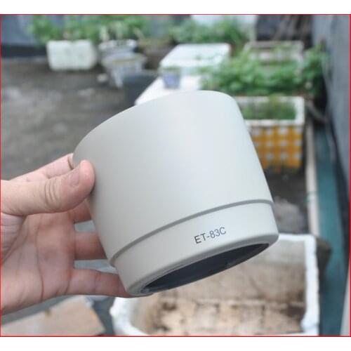 White Lens Hood Shade ET-83C for Canon EF 100-400mm f/4.5-5.6L IS USM replaces CANON Lens Hood ET83C