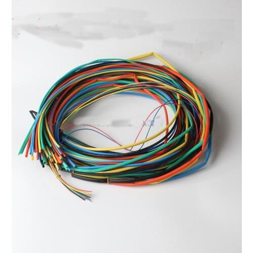 Free shipping 70M Rohs 2:1 Heat Shrink Tubing KIT mix color cable sleeve kit 1-6mm heat shrinkable