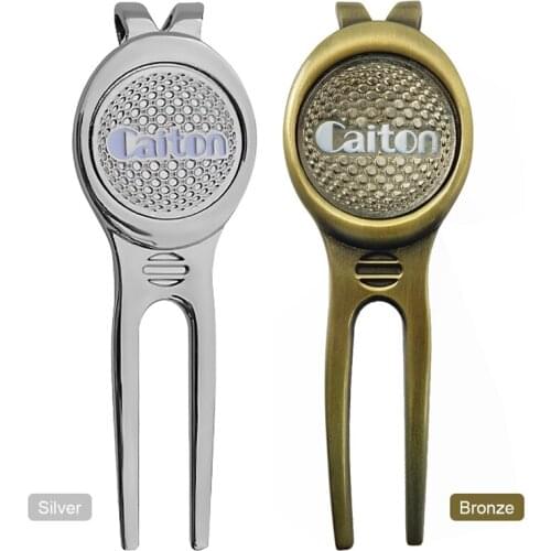 Caiton Golf Marker Pitch Mark Green Divot Repair Tool Golf accessories Pitchfork Golf Training aids Green fork