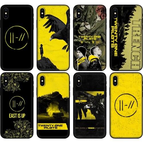 Black tpu Case For OPPO Realme C11 Case For Realme C 11 RealmeC11 Back RMX2185 Case Cover Twenty One Pilots 21 trench