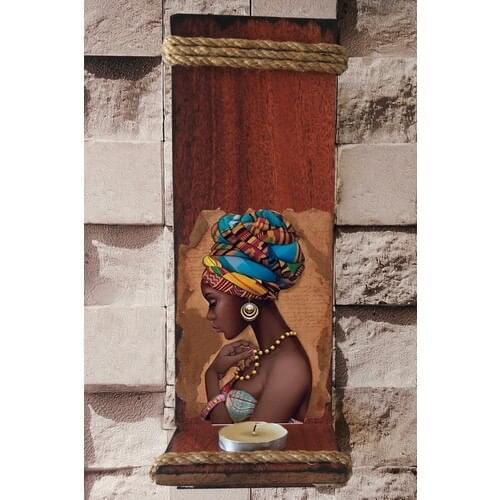 Tepsiburda Wood Decorative Candle Holder-Gift Ornament Candle Holder