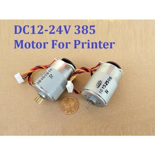 2PCS/lot DC12-24V 5300-10800RPM 385 Motor With Wire With Speed RPM Feedback, Suitable for DIY/Toy Cars, Robots, Model