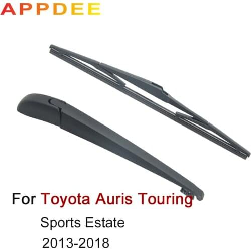 APPDEE Wiper 10" Rear Wiper Blade & Arm Set Kit For Toyota Auris Touring Sports Estate 2013 - 2018 Windshield Windscreen