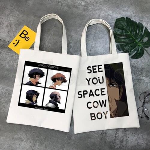 Cowboy Bebop Spike Japanese Anime Manga Handbags Shoulder Bags Casual Shopping Girls Handbag Women Elegant Canvas Bag