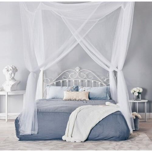 HOT 2019 Summer Mosquito Net Elegant Lace Canopy Curtain Baldachin Netting Quarto Doors For Double Moustiquaire Beds Kids Room