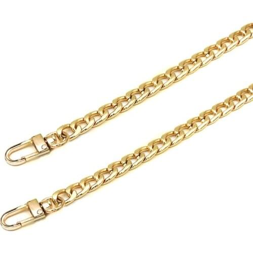 ZENTEII 127CM Metal Chain DIY Replacement Crossbody Shoulder Bag Handbag Purse Strap Chain Gold Bag Handles Bag Accessories