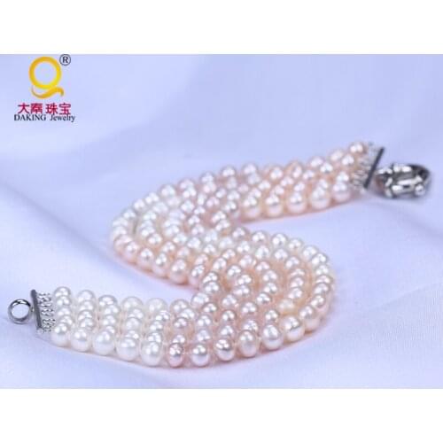 Fashion classic bracelets with pearls beads freshwater pearl bracelet jewelry