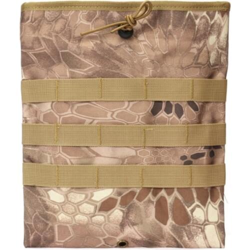 Outdoor Hunting Nylon Army Fan Molle Waist Tactical Camouflage Python Texture Accessory Storage Bag Kettle Recycling Bag