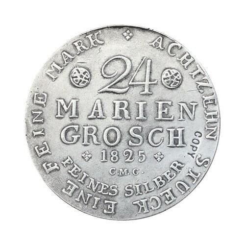 German 2/3 Thaler Karl II 1825 copy coins