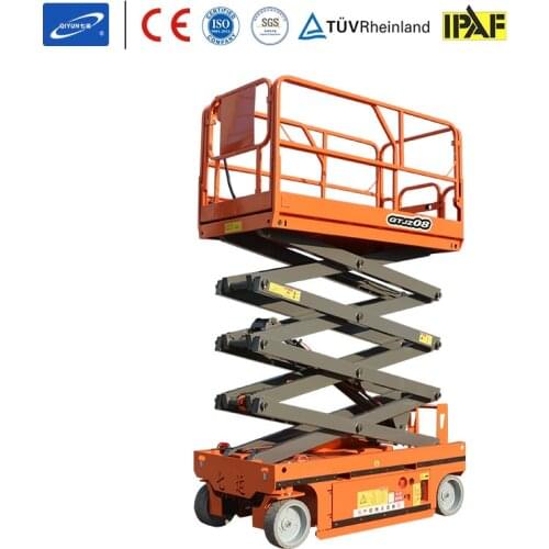Qiyun New 2021 CE ISO 3m 240kg Mini Self Propelled Hydraulic Scissor Lift with Extension Platform for Aerial Working