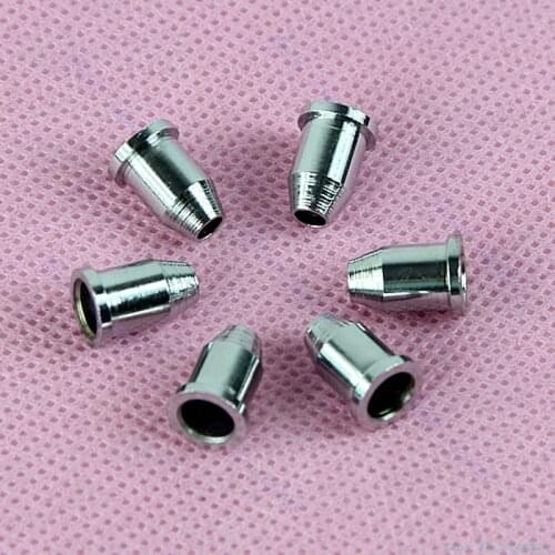 New 6pcs/set Chrome Mounting Ferrules Bushing Set Guitar String Guitar hanging string buckle Drop Ship