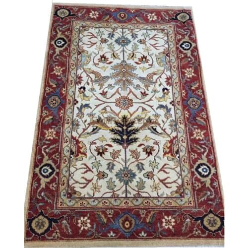 Original single export Turkish handmade carpets OUSHAK Ozarks pure wool carpet X1-4 4X6gc158zieyg14