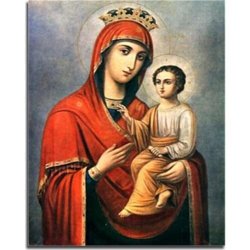 Peter ren DIY Diamond painting religion Jesus Diamond embroidery 3d square Diamond mosaic Full needlework Madonnas embrace