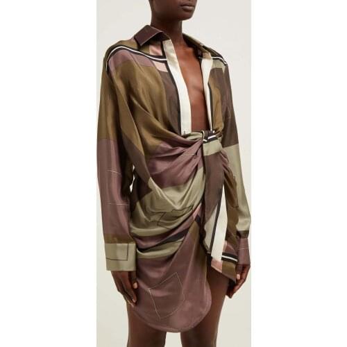 QATURALAN Fashionable Shirt Dresses