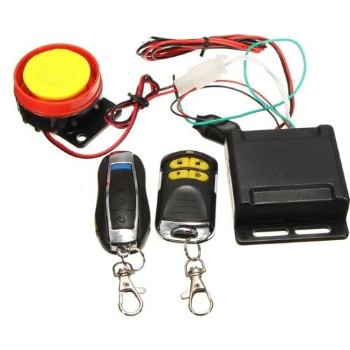 1Set 12V Motorcycle Bike Anti-theft Security Alarm System Scooter 125db Remote Control Key Shell Motorcycle Speaker