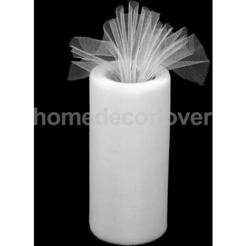 Tutu Tulle Spool 6" x 25 Yards Netting Fabric Wedding Bow Gift Crafts Decoration