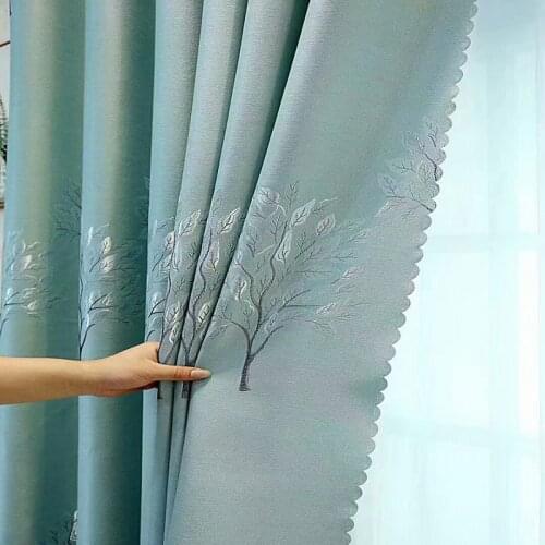 High Quality Customized Polyeser Gray Jacquard Modern Blackout Window Curtain for Living Room Pink Shading Curtain