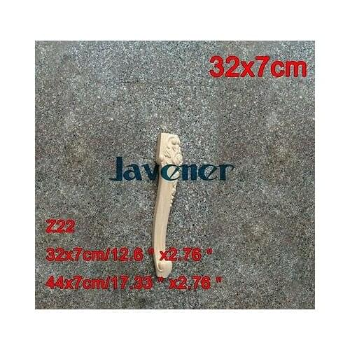 Z22 -32x7cm Wood Carved Onlay Applique Carpenter Decal Wood Working Carpenter Table Leg