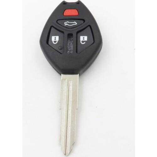 1pcs Uncut Blade Key Shell Case 4 Button Remote Fob for Mitsubishi Eclipse Galant Lancer Raider Endeavor Outlander Cocolockey