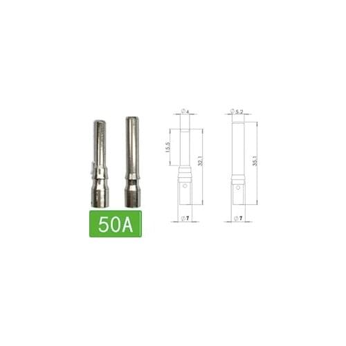 10 Pairs/lot x 50A/30A Solar Connector male and female inside metal core use for solar cable connect terminal pin
