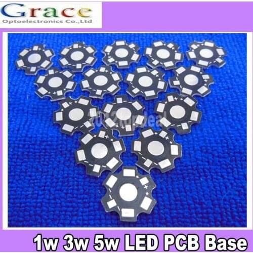 1000pcs 1W 3W 5W High Power LED PCB Aluminum Star base plate Circuit board DIY
