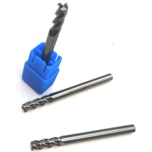 3mm Alloy Coating Tungsten Steel Tool By Aluminum Cnc Maching 3 Blade Endmills Top Milling Cutter Wood Milling Cutter