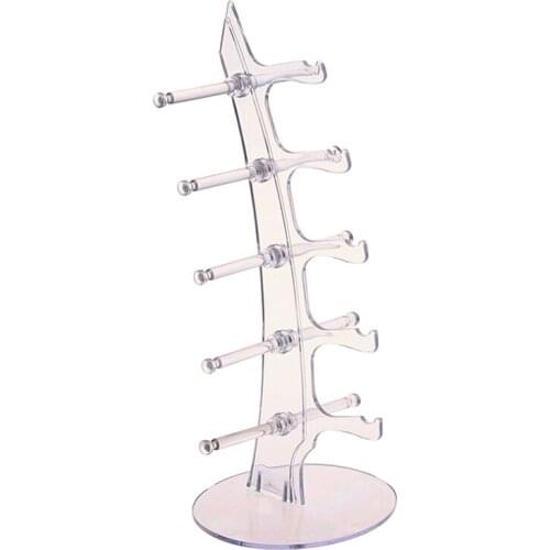5 Layers Sunglasses Glasses Show Rack Counter Display Stand Holder Jewelry packaging & Display Clear