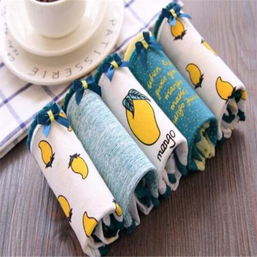 7 Pcs Cotton Underwear for Girls 2018 New Children Soft Panties Teenages Candy Color Briefs SQ-HUNA30-7P