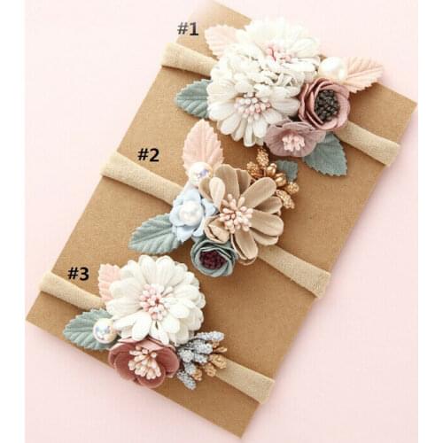 Newborn Baby Flowers Headband Elastic Princess Headbands Child Kids Cute Gifts