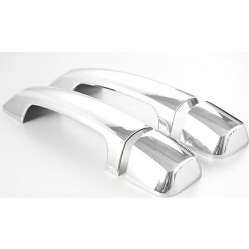 For Toyota Tundra 2014-2017 Car Styling 8Pcs/Set ABS Exterior Outer Door Handle Catch Cover Trims Decoration Stickers